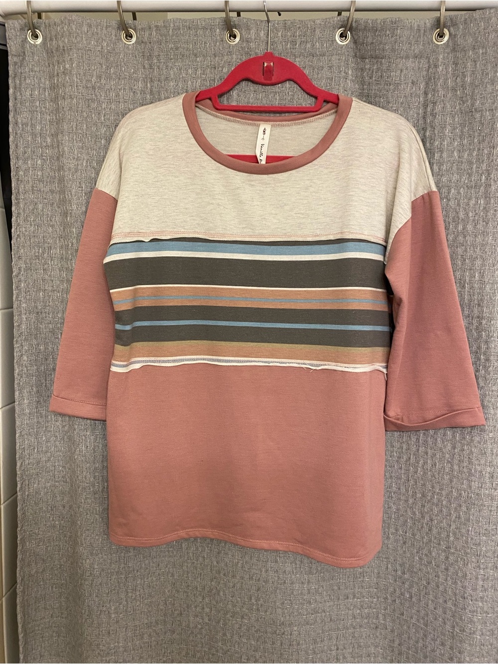 Vanilla Bay Pink and Cream Top